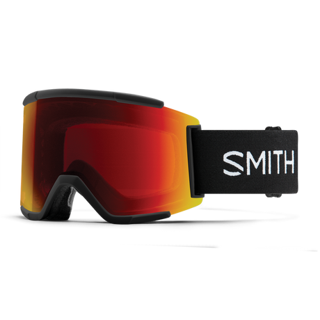 SMITH Squad XL Black - ChromaPop Sun Red Mirror + ChromaPop Storm Yellow Flash Snow Goggle