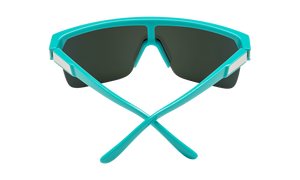 SPY Flynn 5050 Teal - HD Plus Grey Green With Pink Spectra Mirror Sunglasses