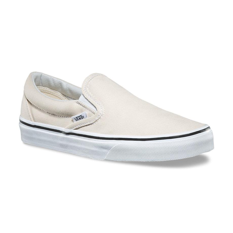 VANS Classic Slip-On White Shoes Womens FOOTWEAR - Women's Skate Shoes Vans WHITE 5.5 
