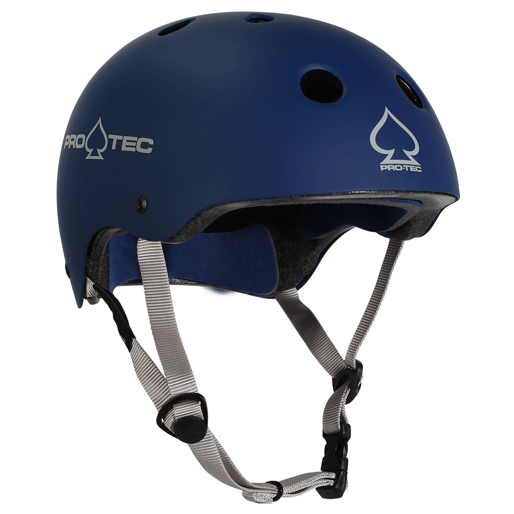 PRO-TEC Classic Certified Skateboard Helmet Matte Blue SKATE SHOP - Skateboard Helmets Pro-tec 