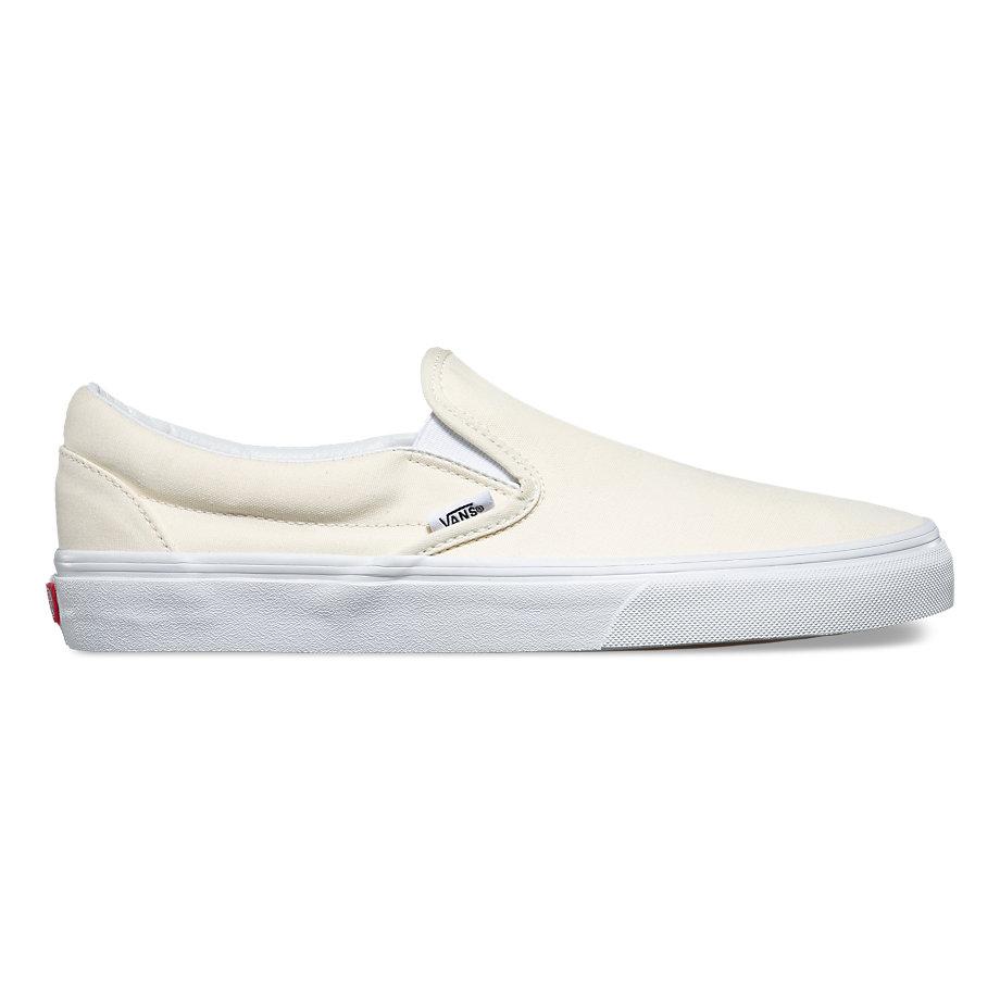 VANS Classic Slip-On White Shoes Womens FOOTWEAR - Women's Skate Shoes Vans WHITE 5.5 