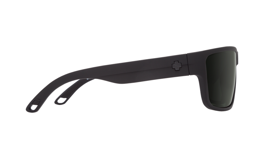 SPY Rocky Matte Black - HD Plus Grey Green Polarized Sunglasses