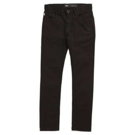 VANS Boys V76 Skinny Denim KIDS APPAREL - Boy's Denim and Pants Vans OVERDYE BLACK 22/24 