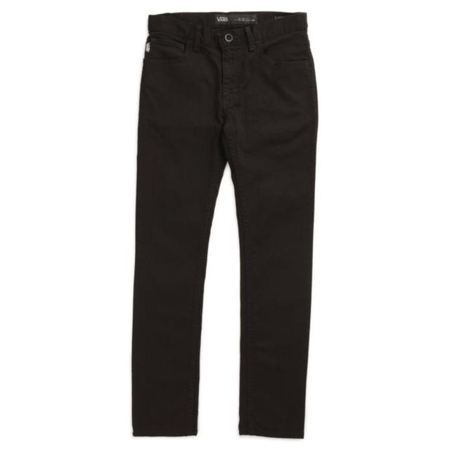 VANS Boys V76 Skinny Denim KIDS APPAREL - Boy's Denim and Pants Vans OVERDYE BLACK 22/24 