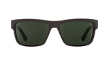 SPY Frazier Black - Happy Grey Green Polarized Sunglasses