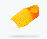 NATIVE Jefferson Child Shoes Crayon Yellow/Shell White/Fire Metallic Ombre