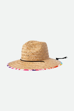 BRIXTON Messer Sun Hat Tan/Acid Tie Dye Men's Straw Hats Brixton 