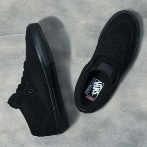 VANS Skate Half Cab Shoes Black/Black FOOTWEAR - Men's Skate Shoes Vans 