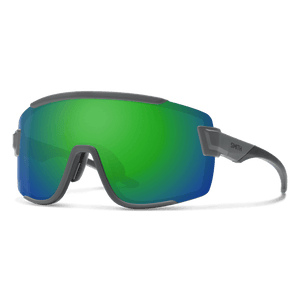 SMITH Wildcat Matte Cement - ChromaPop Green Mirror Sunglasses Sunglasses Smith 