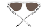 SPY Discord Slayco Matte White Viper - Happy Bronze Purple Spectra Mirror Sunglasses Sunglasses Spy 