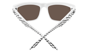 SPY Discord Slayco Matte White Viper - Happy Bronze Purple Spectra Mirror Sunglasses Sunglasses Spy 