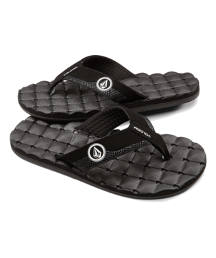VOLCOM Recliner Sandals Big Youth Black White