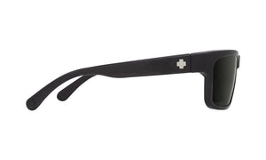 SPY Frazier Black - Happy Grey Green Polarized Sunglasses