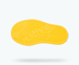 NATIVE Jefferson Child Shoes Crayon Yellow/Shell White/Fire Metallic Ombre