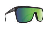 SPY Flynn Matte Black - HD Plus Bronze With Green Spectra Mirror Sunglasses