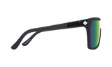 SPY Flynn Matte Black - HD Plus Bronze With Green Spectra Mirror Sunglasses