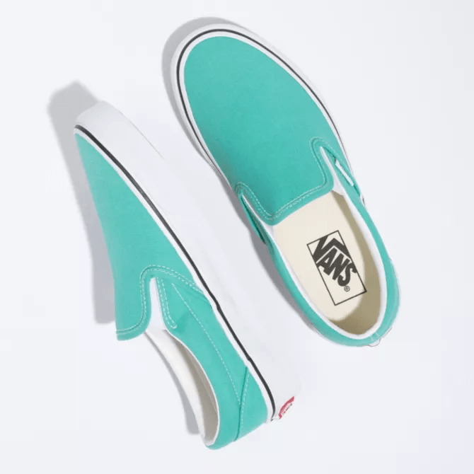 Neptune green slip on vans best sale