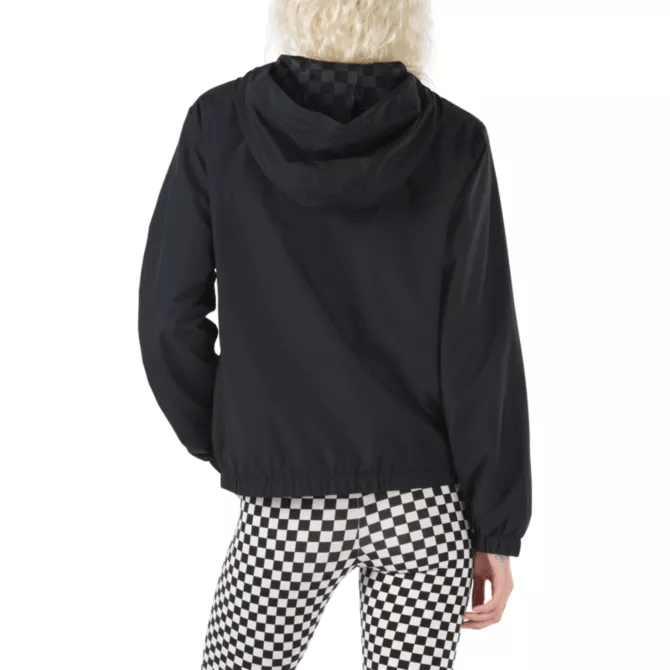 Vans kastle sales black windbreaker jacket