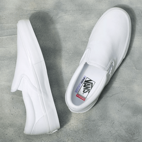 VANS Skate Slip-On Shoes Women's True White Women's Skate Shoes Vans 