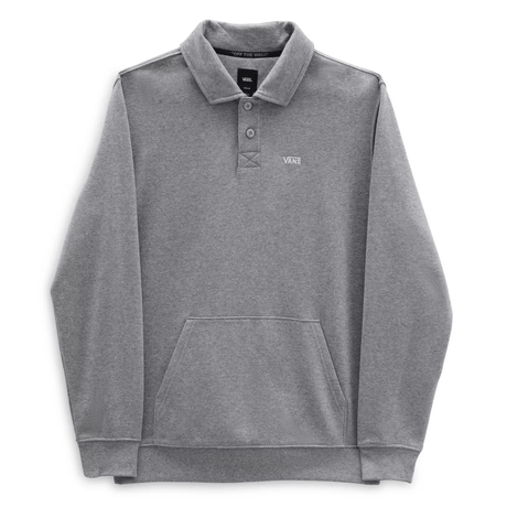 VANS Not Preppy Polo Fleece Cement Heather Men's Sweaters Vans M 