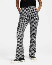 RVCA Smokin Slim Fit Pants Women's Black Women's Pants RVCA 
