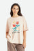 BRIXTON Women's Moonlight Oversized Boyfriend T-Shirt Rose Dust Women's T-Shirts Brixton 