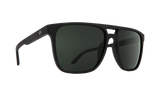 SPY Czar Soft Matte Black - HD Plus Grey Green Sunglasses