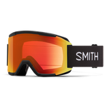 SMITH Squad Black - ChromaPop Everyday Red Mirror + Yellow Snow Goggle