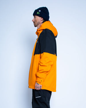 BEYOND MEDALS Full Zip Snowboard Jacket Orange 2023 Men's Snow Jackets Beyond Medals 