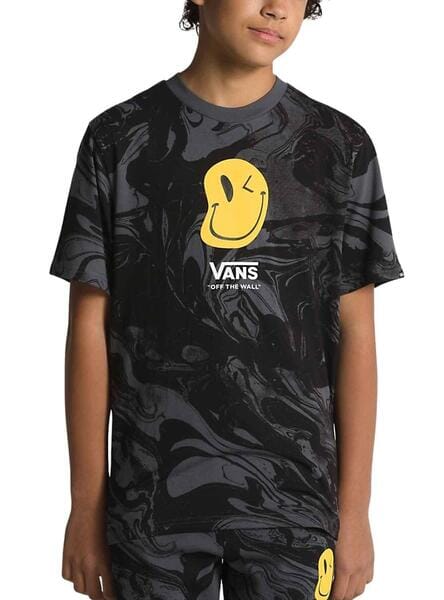 VANS Youth Marble T-Shirt Black Boy's T-Shirts Vans 