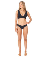 RIP CURL Women's Premium Surf Full Bikini Bottom Black Women's Bikini Bottoms Rip Curl 