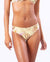 RIP CURL Playa Bella Cheeky Coverage Hipster Bikini Bottom Women's Light Yellow Women's Bikini Bottoms Rip Curl S 