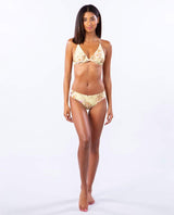 RIP CURL Playa Bella Cheeky Coverage Hipster Bikini Bottom Women's Light Yellow Women's Bikini Bottoms Rip Curl 