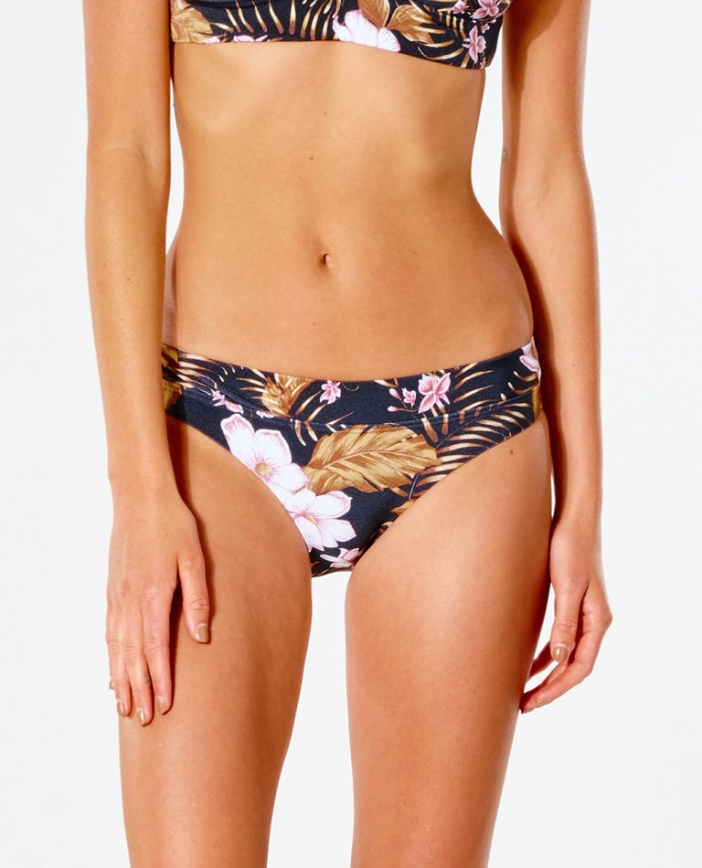RIP CURL Playa Bella Full Coverage Bikini Bottom Women's Black Women's Bikini Bottoms Rip Curl 