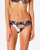 RIP CURL Playa Bella Full Coverage Bikini Bottom Women's Black Women's Bikini Bottoms Rip Curl 