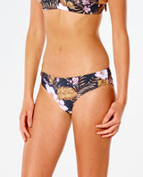 RIP CURL Playa Bella Full Coverage Bikini Bottom Women's Black Women's Bikini Bottoms Rip Curl 