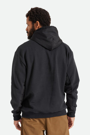 BRIXTON Utility X Recycled Pullover Hoodie Black Men's Pullover Hoodies Brixton 