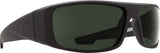 SPY Logan Soft Matte Black - Happy Grey Green Sunglasses SUNGLASSES - Spy Sunglasses Spy 