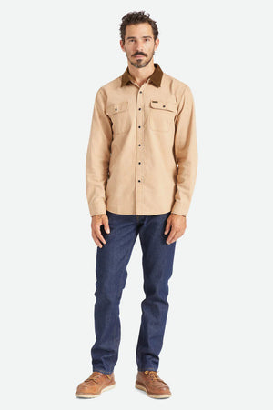 BRIXTON Bowery Reserve Long Sleeve Button Up Mojave Men's Long Sleeve Button Up Shirts Brixton 