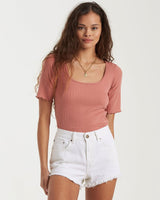 BILLABONG Drift Away Denim Shorts Women's Salt Crystal WOMENS APPAREL - Women's Walkshorts Billabong 26 