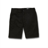 VOLCOM Frickin Chino Shorts Boy's Black Boy's Walkshorts Volcom 