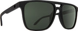 SPY Czar Soft Matte Black - Happy Grey Green Polarized Sunglasses SUNGLASSES - Spy Sunglasses Spy 