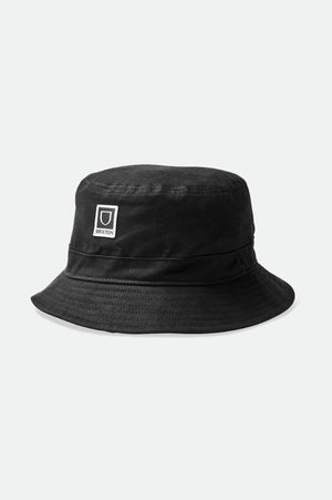 BRIXTON Beta Packable Bucket Hat Black Men's Bucket Hats Brixton 
