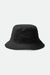 BRIXTON Beta Packable Bucket Hat Black Men's Bucket Hats Brixton 