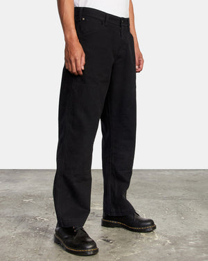 RVCA Chainmail Relaxed Fit Pant Rvca Black Men's Pants RVCA 