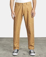 RVCA Chainmail Relaxed Fit Pant Camel MENS APPAREL - Men's Pants RVCA 