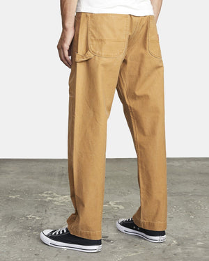 RVCA Chainmail Relaxed Fit Pant Camel MENS APPAREL - Men's Pants RVCA 