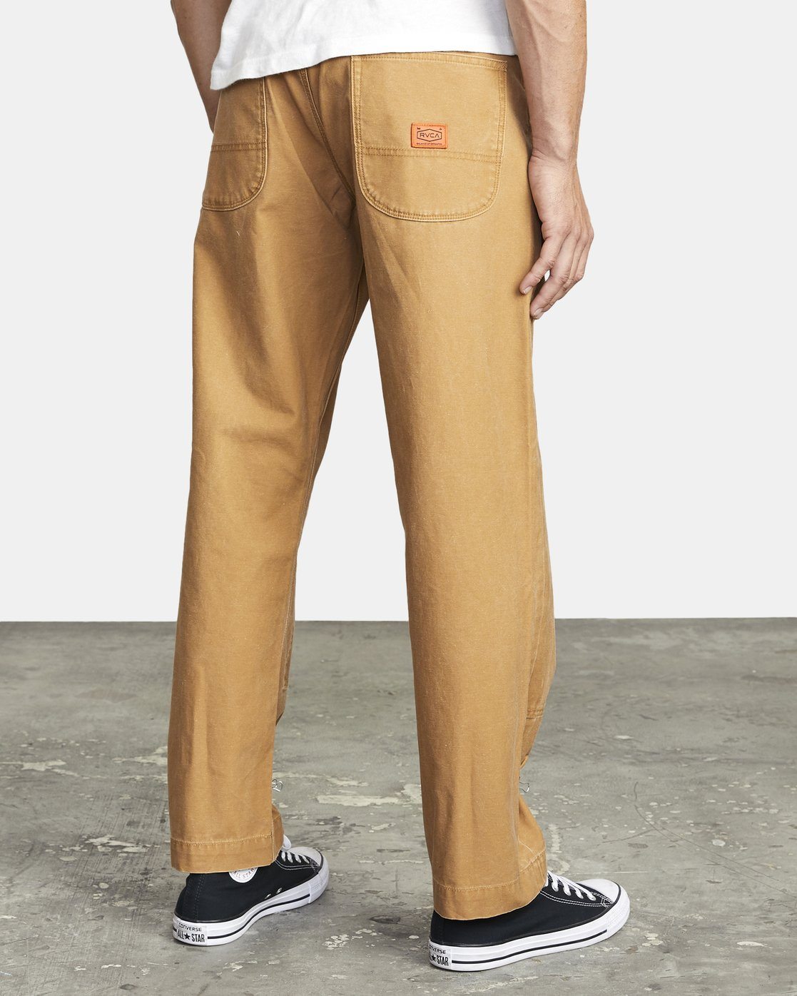 RVCA Chainmail Relaxed Fit Pant Camel MENS APPAREL - Men's Pants RVCA 