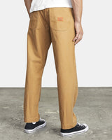 RVCA Chainmail Relaxed Fit Pant Camel MENS APPAREL - Men's Pants RVCA 