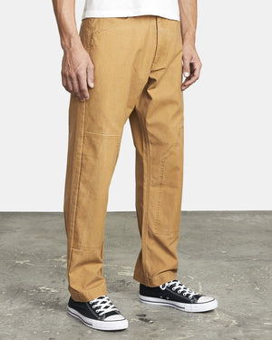 RVCA Chainmail Relaxed Fit Pant Camel MENS APPAREL - Men's Pants RVCA 